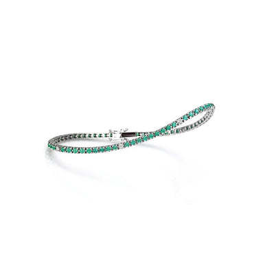 Bracciale Tennis Smeraldo